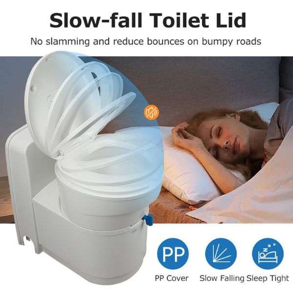 RV-Toilette mit Wasserspülung - 71C44A