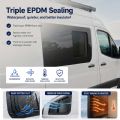 Großhandel-Schiebefenster für Sprinter-Campervan-Tür mit gehärtetem Glas, Insektenschutz und EPDM-Dichtung - 71C62A