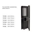 Einfachpunkt-Tür aus Aluminiumlegierung für Wohnmobile - 71C72E