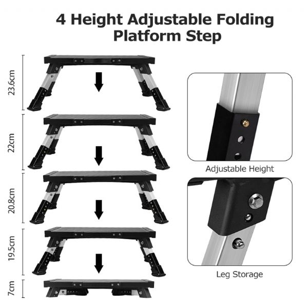 Verstellbarer RV Trittschemel - 70C04A